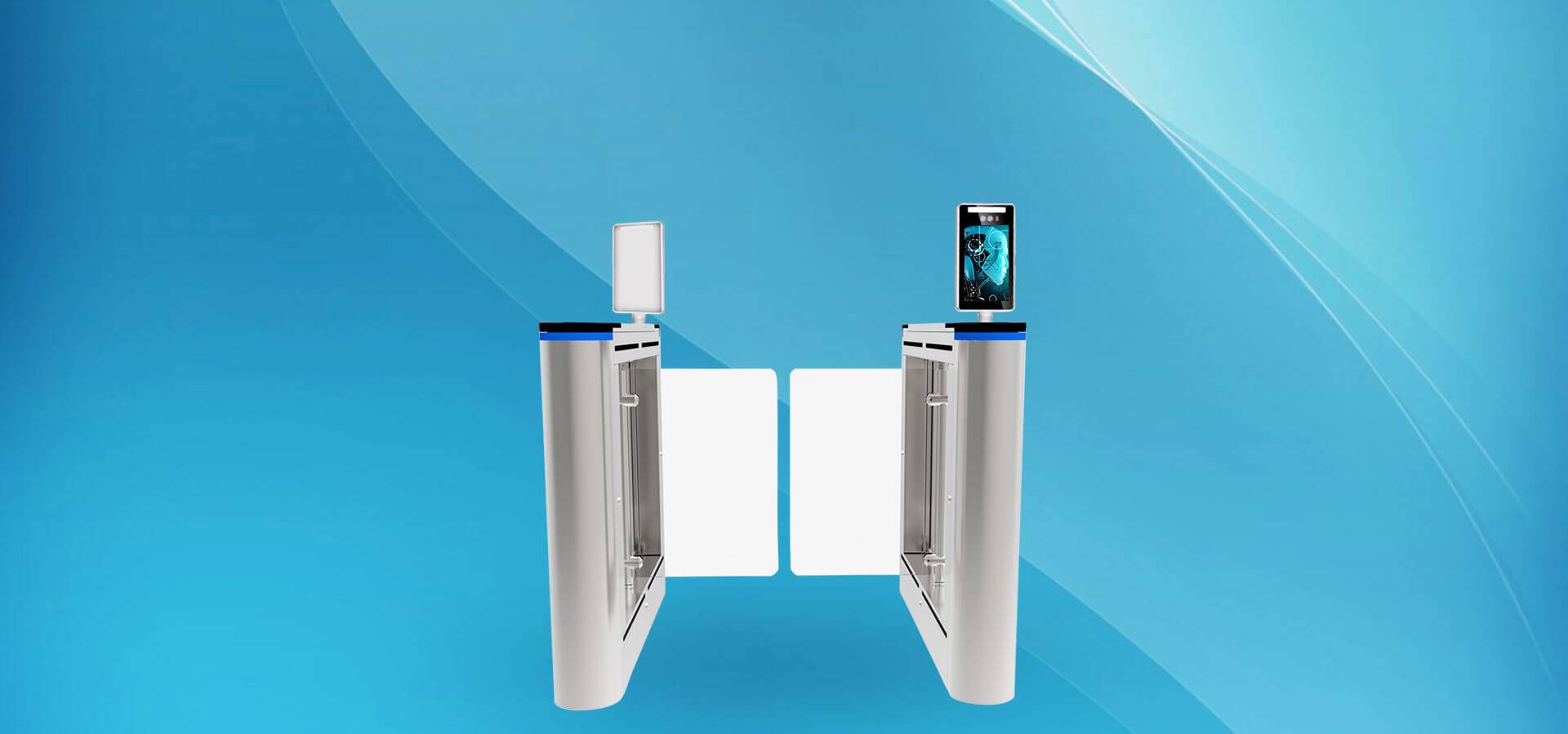 人脸识别通道闸机_02.jpg 人脸识别通道闸图1