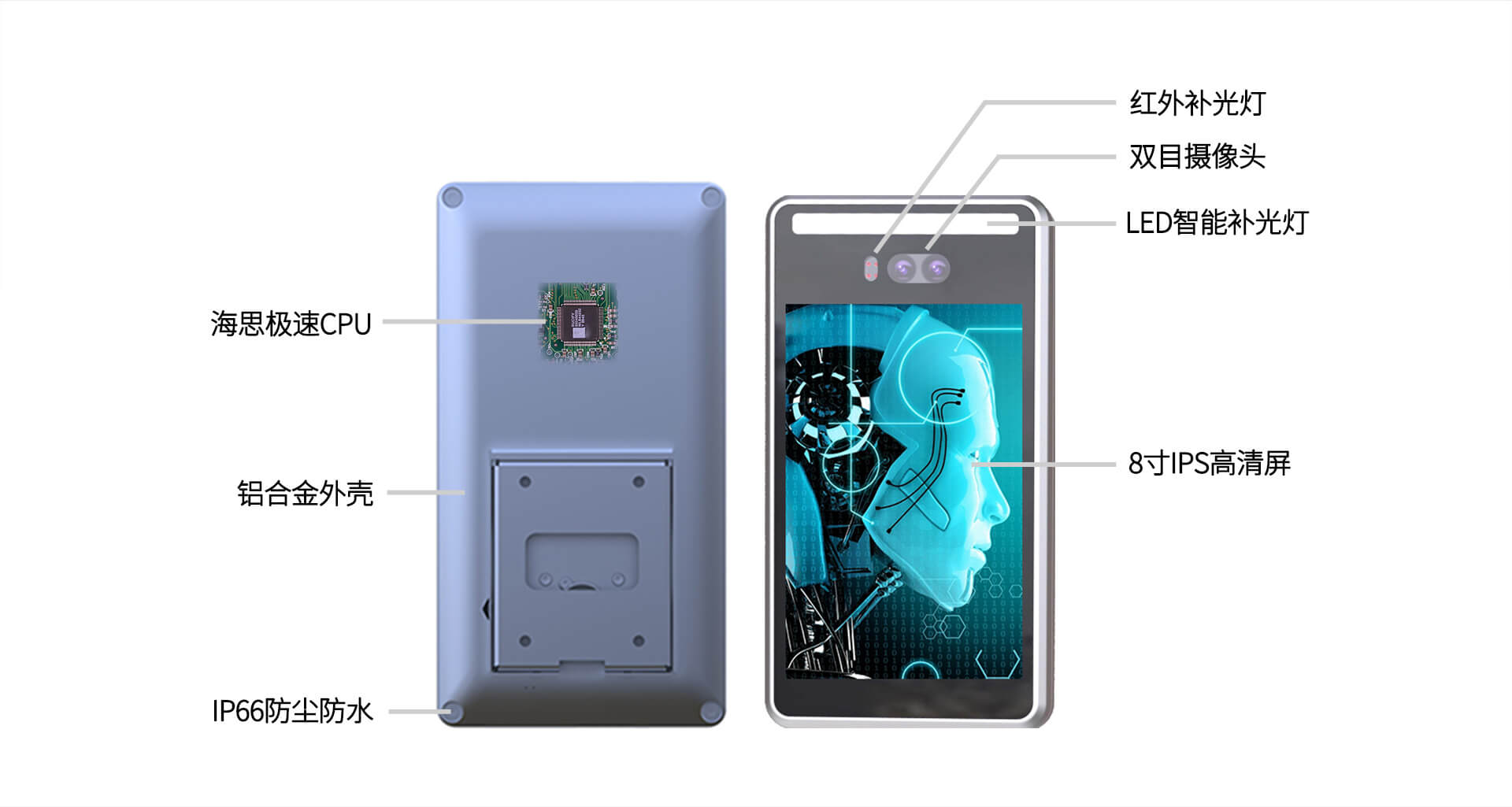 立柱式人脸识别机结构